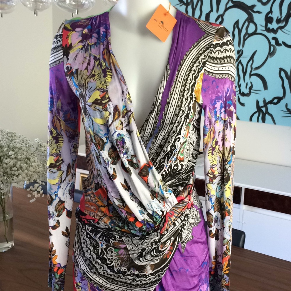 Etro faux wrap dress - NWT!
